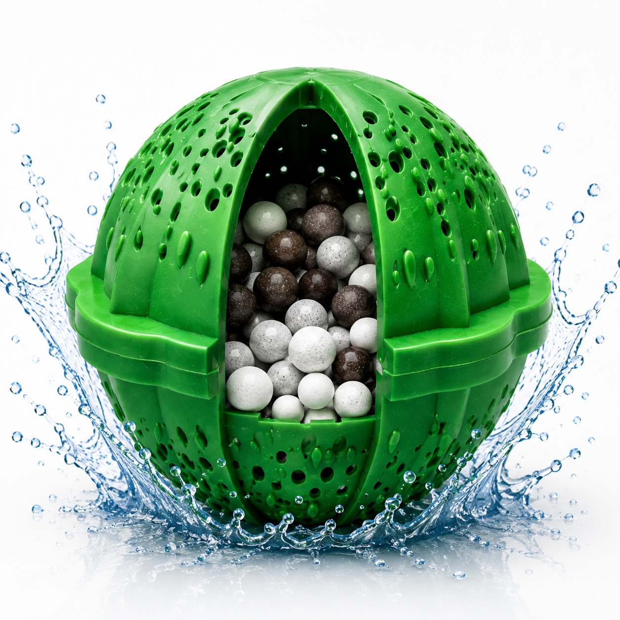 Otvorena Waschball kugla sa mineralnim kuglicama